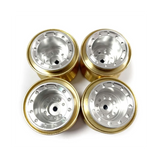 4Pcs Brass Clamp Ring Metal 1.0 Rim Wheel Hub for FMS FCX24 Max Smasher 1/24 RC Crawler Car Upgrade Parts,2
