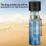 900mL Portable LCD Insu Refrigerated Cup Cooler Flask Mini Outdoor 304 stainless steel Beverage Refrigerator Drug Fridge