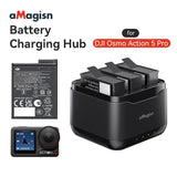 for DJI Osmo Action 5 Pro, Multiple Protection & Safe Charging，3-Channel Battery Charger