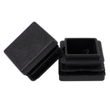 40 Pcs Plastic Square Blanking End Caps Tube Inserts X 25Mm
