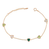 Natural Green Gem Bracelet Girl