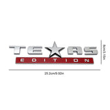 Texas Edition ABS Side Door Sticker Stick On Emblem Badge Cool And Stylish Car Decal