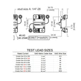 Surface-Mount Breakers 120A Waterproof Circuit Breaker Fuse Holder with Manual Reset Toggle Switch 12V- 72V DC