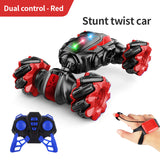 Remote control twisted gesture sensing light music drift double-sided off-road stunt children's toy car