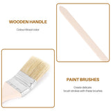 2 inch Wide Wooden Handle Metal Ferrule Faux Bristle Head Radiator Brush