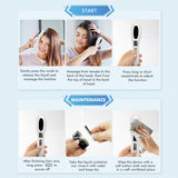 Red Light LED Therapy Comb for Growth EMS Microcurrent Massager Oil Applicator Bottle Scalp Root comb Brush Hair Care