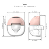 Portable Electric Wearable Kit For Breastfeeding Hands Free 3 Modes 12 Levels Low Noise Breast Pump 180Ml