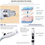 EMS RF 2 IN 1 Meso Gun Microneedle Mesotherapy Injector No Needle Facial Moisturizing Skin Care Device Face Lifting Salon Tool