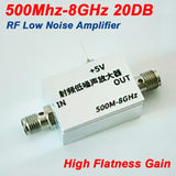 500Mhz-8GHz RF Low Noise Amplifier 20dB High Flaess Gain drive Signal Receiver Radio Drive drone FM VHF UHF S L C Band