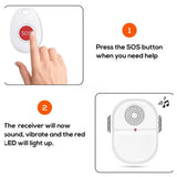 Wifi Panic Button Fall Prevention for Elderly Dementia RF433mhz Wireless Bed Alarm Caregiver Pager Tuya APP
