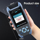 Pro mini OTDR Optic Reflectometer with 9 Functions VFL OLS OPM Event Map 22/24dB for 64km Fiber Cable Ethernet Tester