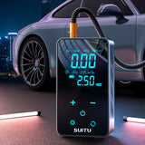 Car Tire Iator LCD Display Smart Air Compressor High Precision Electronic Iatable Pump 1800MAH For Motorbike Vehicle