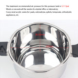 Dental Laboratory Denture Curing High Temperature Cooker Sterilization Pneumatic Polymerization Pot With Pressure Gauge