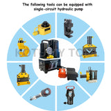 220V QQ-700 Portable Electric Ultra-Small Station High Pressure Hydraulic Oil Pump 1.2KW 3700r/min