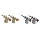 Self-Locking Banana Plug Hi-End Copper Speaker Terminal Connector Y-Shaped Adapter Rhodium Plated 1Pair