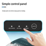 Portable Countertop Ice Cube Maker - Self-Cleaning, Makes 9 Cubes in 6 Minutes, 26.5 lbs/24 Hrs for Home, Kitchen, Party