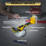 Cordless Tile Vibration Leveg hine Digital Display 8 Adjustable Speed Tiler Vibrator Tool for Battery (No Battery)