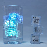 12Pcs Multi Color Flashing Glow In The Dark LED Light Ice Cube Glowinthedark For Drinking Party