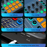 M6 Professional Noise Reduction Mixer Board Lighting Effect Live Sound Card Voice Changer