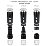 Hine portable Italian wireless electric machine, powder capsules, outdoor coffee pot, new, 2024, MAT343