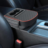Organizer Cup Holder Armrest Cover Car Multi-functional Center Console Cushion With Storage Bag For