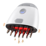 EMS Vibration Massager Massage Scalp Brush with Oil Dispenser Red Light Therapy Root Comb For Hair Growth