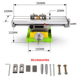 Slide Table Working Cross Worktable for Milg hine Compound Drilg For Bench Drill 6350