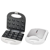 Electric Walnut Cake Maker, Automatic Mini Nut Waffle Bread hine, Sand Iron Toaster, Breakfast Pan Oven, EU Plug, 750W