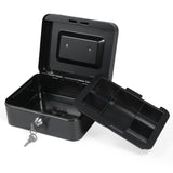 Cash with Detachable Tray 2 Keys Included Money Saving Box Coin Storage Receipts and Valuables Safe Lock Grocery Store