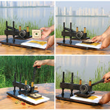 Manual Cutting Die Punching Leather Blanking hine Plastic Rubber Cloth Sample Punch Press