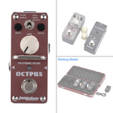 Aroma Pitch Shift Mini Electric Guitar Accessories Footswitch Pedal Analog Detune Guitar Processor Multi Effect Synthesizer