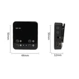 2.4G Wireless Microphone with Transmitter Receiver Clip-on Lavalier Mic for Smartphone DSLR Camera DV Vlog Recording Receivers