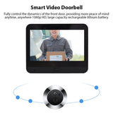 2.4G WiFi Video Doorbell for Apartment - 4.3-inch Display, Tuya APP, 1080P, 120 Degree Visible, Night Vision Peephole