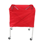 Wheeled Ball Cart Large Capacity Wide Application Lightweight Movable Ball Cart Stable Moving Aluminum Alloy Canvas for Sports