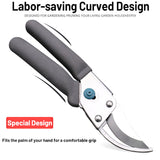 Branch Scissor Pruning Shears High Efficiency Rustproof For Agriculture Bypass Pruning Shears Sharp Precision-ground Steel Blade Plant Clippers Gardening Tools