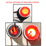 220 Volt Intelligent Power High Frequency Induction hine Metal Heater Quenching Heating Smelting