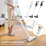 Handheld Water Sweeper USB Rechargeable Strong Suction Cordless Portable Robot 2000mAh 2 in 1 for Vehicle Home Cleaning