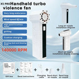 Air blower 140000RPM Turbo Jet Brushless Motor Handheld Duct Fan 62M/S Portable Type-C Charging with Power Display ventilado