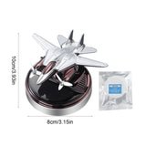 Solar Air Freshener Helicopter Automatic Rotation Essential Oil Diffuser Dashboard Camouflage Ornament Car Accessories