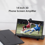 10/12 inch 3D Amplifier Mobile Video Magnifier for Smartphone Enlarged Screen Phone Stand Bracket