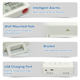 8-in-1 Tester Analyzer Detector for CO₂/HCHO/TVOC/CO/External Temperature Probe/Time Air Quality Monitor