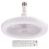 30W Aromatherapy with Light E27 Lamp Cap Wireless Remote Control Silent Ceig Fan for Bedroom Living Room Kitchen