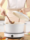 Enameled Dutch Oven with Lid Non-Stick Heavy Duty Stock Mini Cast Aluminum Pot Casserole Home Kitchen Utensils