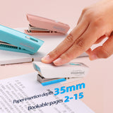 Effortless Desktop HandHeld Office Stapler 15 Sheet Capacity Support 24/6 or 26/6 Staple with Staples Remover
