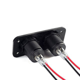 DaierTek Dual USB Car Cigarette Lighter Socket Splitter 12V Charger Power Adapter Outlet Accessories New Arrive