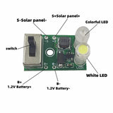 1/5/10pcs 1.2V Lawn Lantern Controller Board Ni-MH Battery Road Lamp Circuit Module for Home Solar Landscape Light