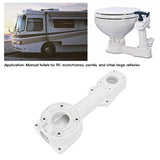 Rotating Rod Manual Bottom Plug Marine Yacht RV Toilet Accessories Parts