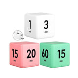 3PCS Cubic Timers Gravity Sensor Flip Workout Study Game Meditation Timer 1-3-5-10Minutes And 15-20-30-60Minutes
