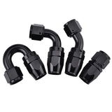 AN4/AN6/AN8/AN10 Straight 0°/45°/90°/180° Degree Aluminum Swivel Hose End Fitting Adapter Oil Fuel e NPT PLUG Wholesale