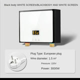 110V 220V Tankless Instant Electric Water Heater with Touch Panel Remote Control for Kitchen Bathroom Accessory